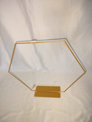 Frame zeshoek goud