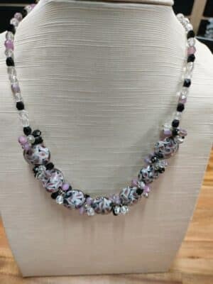 Glaskralen murano en swarovski