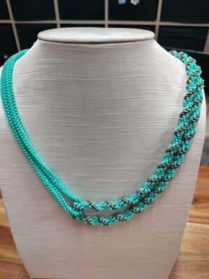 Ketting 2 delig twisted en plat