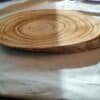 Wood slice ovaal