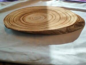 Wood slice ovaal